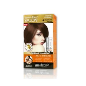 Lover's Hair Salon Colouring Shampoo 4 Mahogany Brown (2x 60ml)