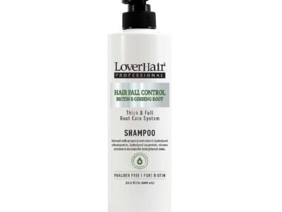 LoverHair Professional Hair Fall Control Shampoo- Biotin & Ginseng - 600ml